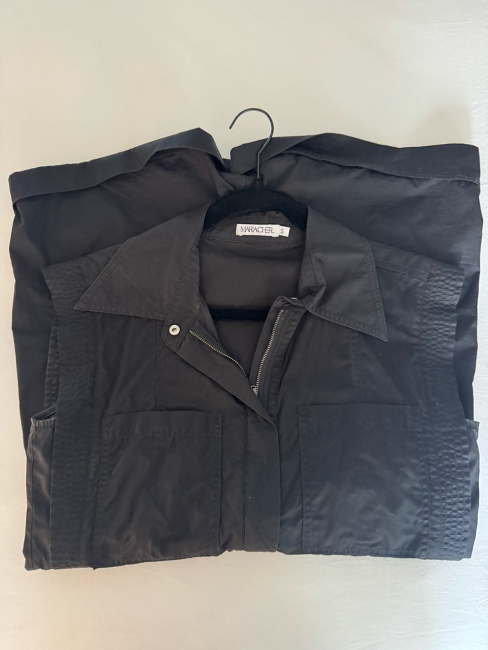 MARICHE’ S Black Utility Jumpsuit